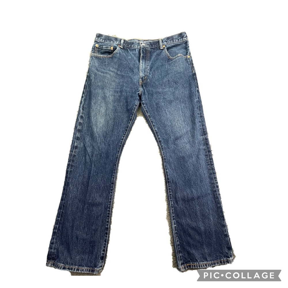 Levi's‎ 501 Straight Leg Jeans Blue Denim Mens W38 L32 Classic Fit Rab